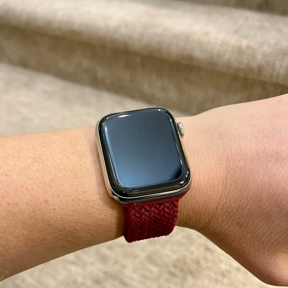 Solo Loop for Apple Watch, Burgundy - Picture 1 of 5